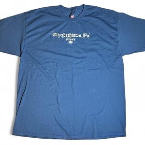 Hanes Blue Graphic Short Sleeve Tee
